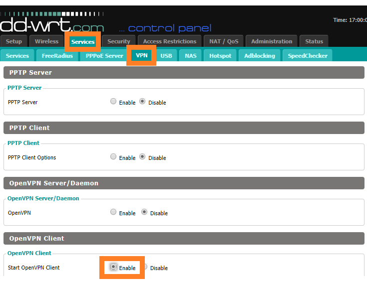 openvpn on dd wrt router