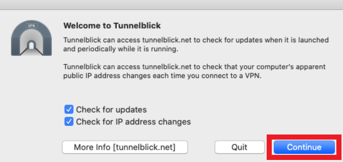 tunnelblick set nameserver