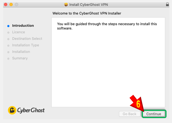 install updates for cyberghost on mac