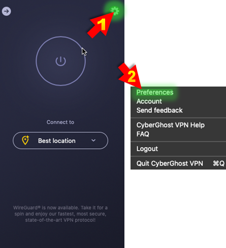 install updates for cyberghost on mac