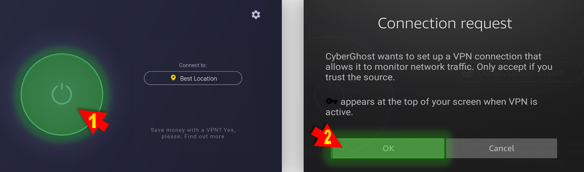 How to Install & Use CyberGhost VPN with  Fire TV Stick